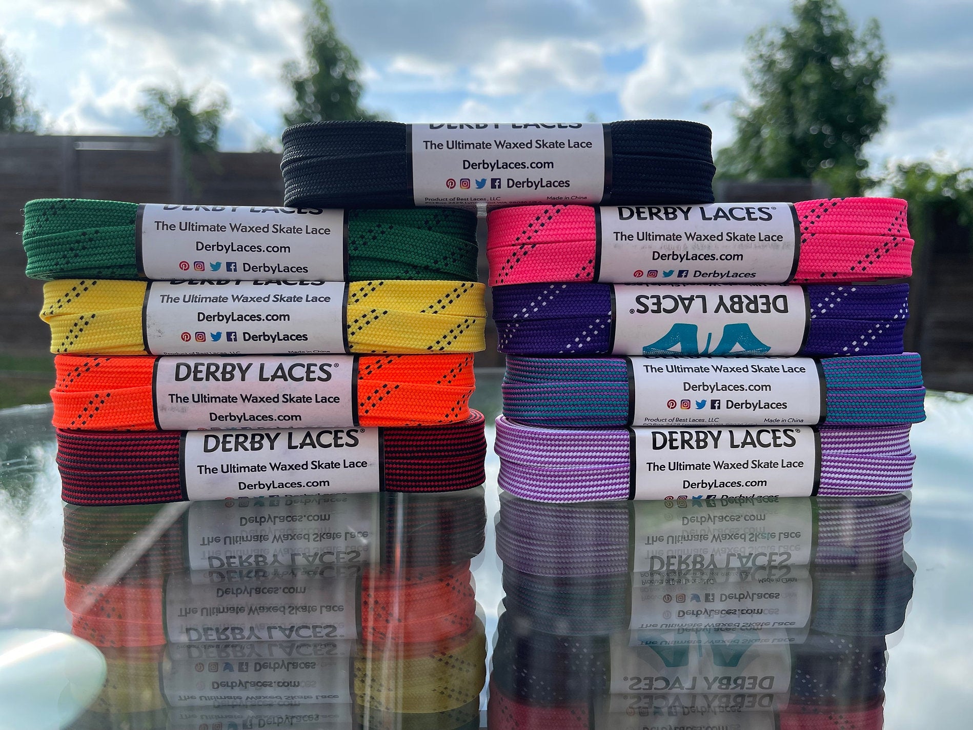 Derby Core Waxed 10MM Flat Shoelaces - Premium Dress Shoe & Boot Laces for Men & Women - Perfect for Formal Shoes, Oxfords, and Leather Boots