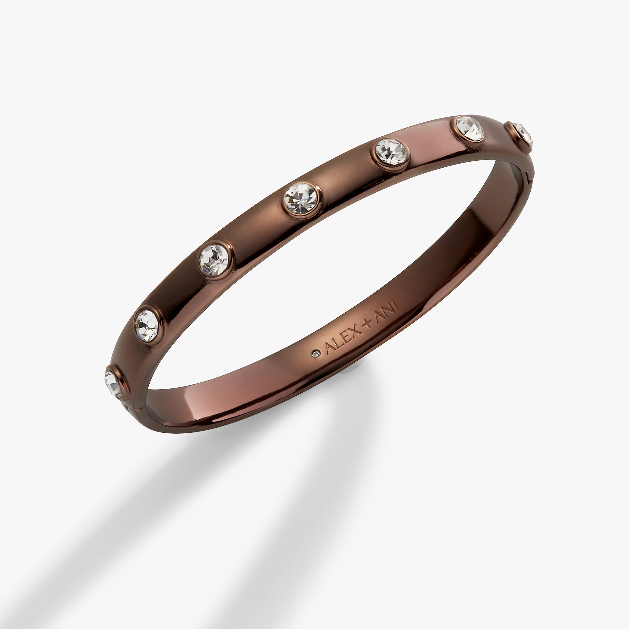 Elegant Crystal Bezel Hinge Cuff Bracelet - Fashion Jewelry for Women - Perfect for Parties, Weddings & Special Occasions