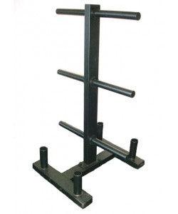 Wright Equipment Olympic Bumper Plate Tree with 4 Barbell Holder - Heavy Duty Weight Storage Rack for Home Gym & CrossFit Training