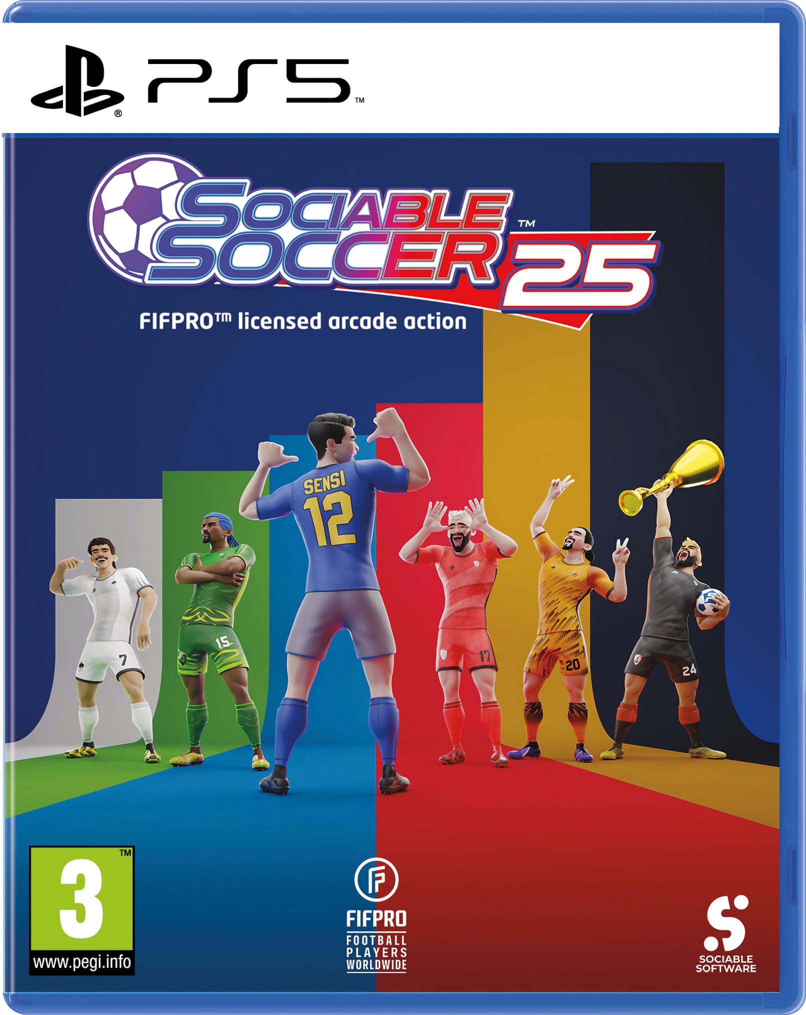 Sociable Soccer 24 - PlayStation 5 Game | Fast-Paced Football Action for PS5 | Perfect for Multiplayer Gaming & Sports Enthusiasts