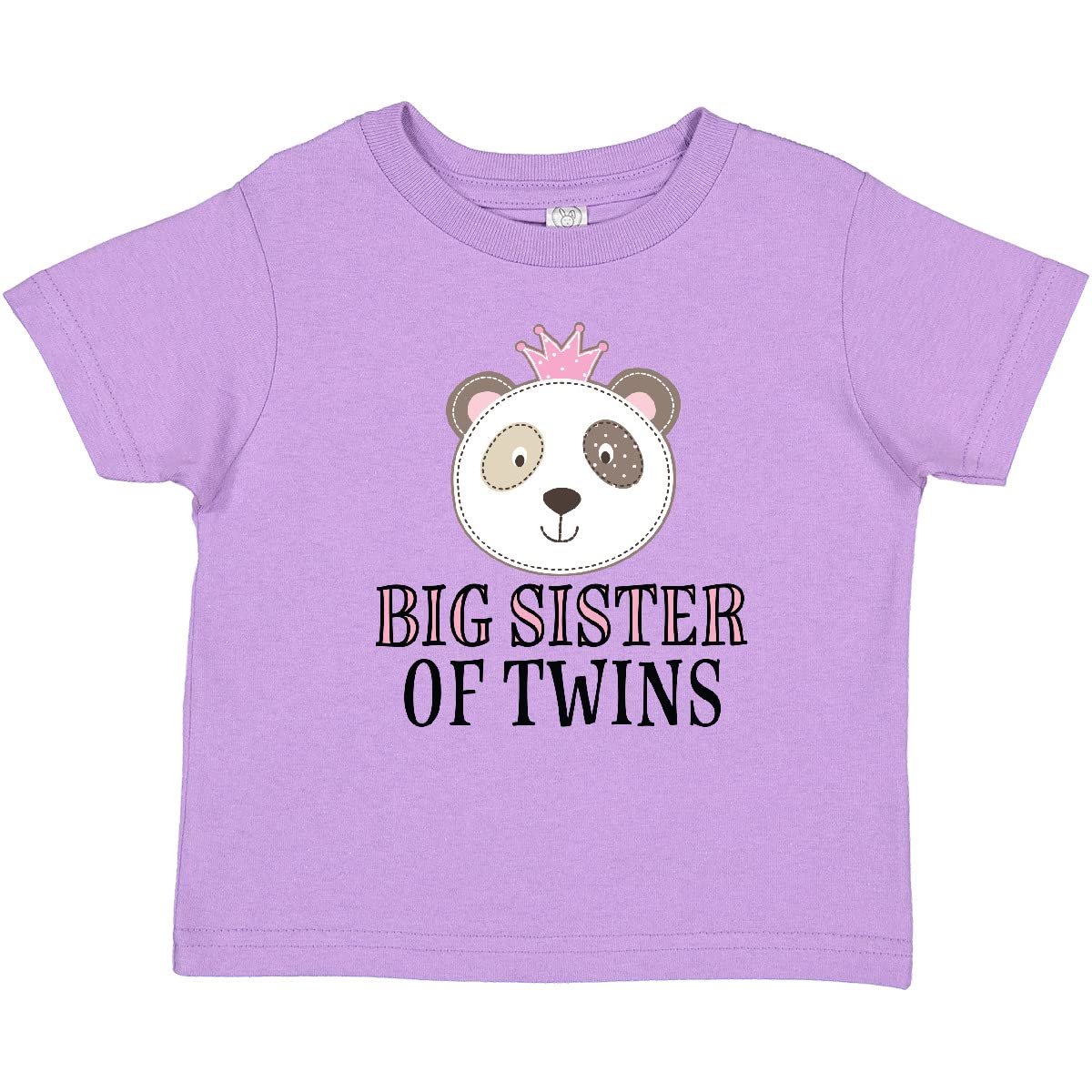Inktastic Big Sister of Twins Baby T-Shirt - Cute Matching Outfits for Twin Siblings & Family Photos | Perfect Gift for New Big Sisters