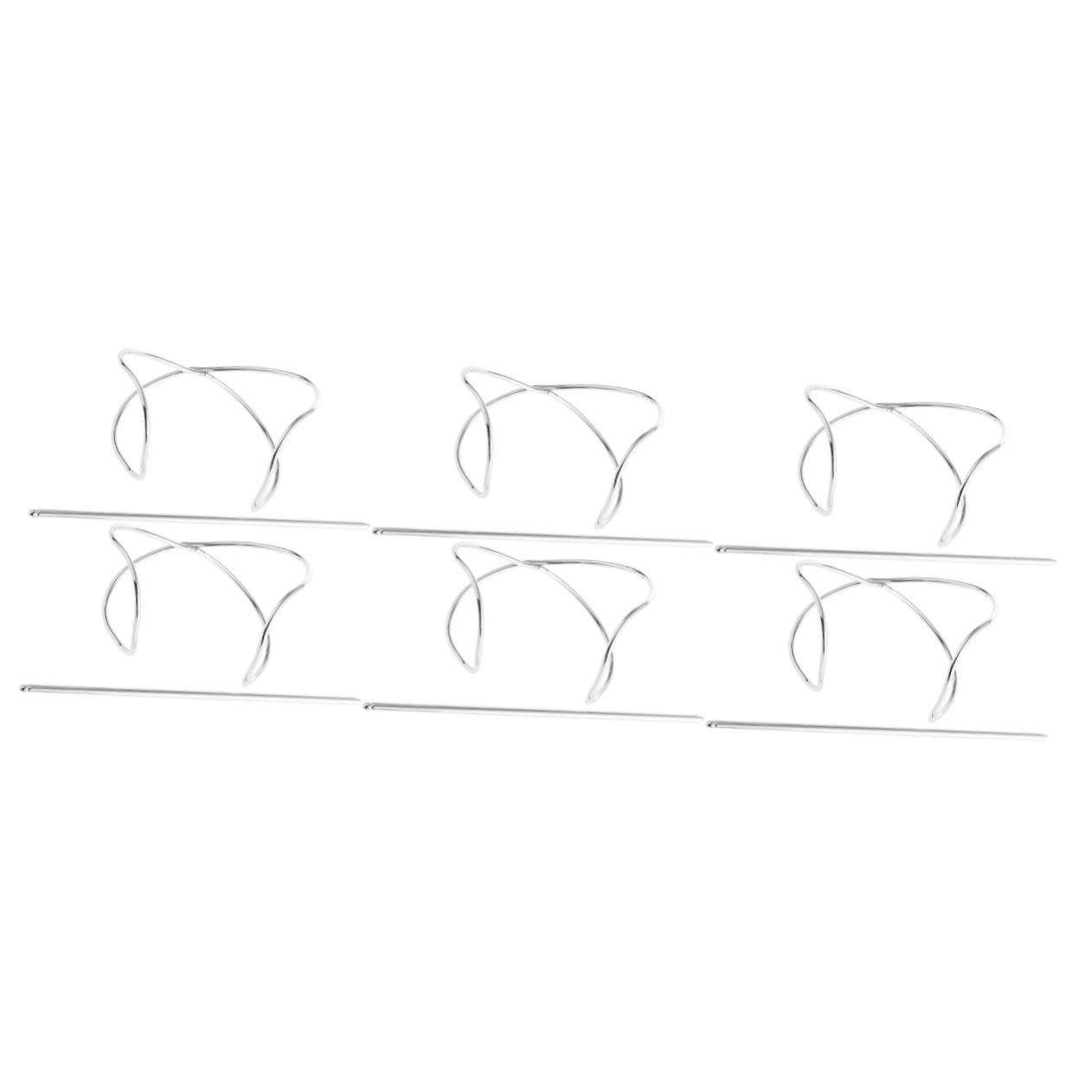 Vintage Metal Hair Clips for Women - 6 Pack Curved Hairpins, Chinese Hair Sticks, Bun Holder & Hair Cuffs - Perfect for Updos, Buns, Braids & Vintage Hairstyles