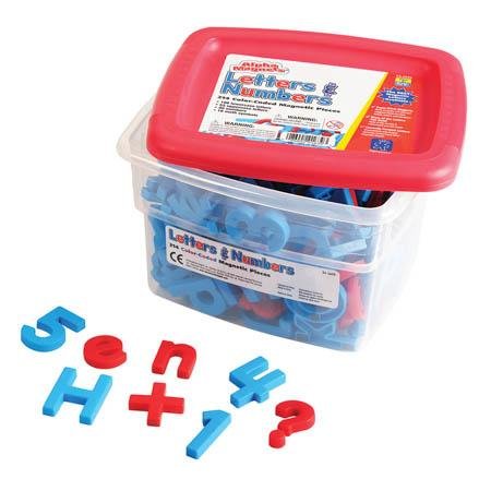 AlphaMagnets® & MathMagnets - 214-Piece Color-Coded Magnetic Alphabet & Number Set for Kids - Perfect for Classroom Learning, Homeschooling & Refrigerator Play