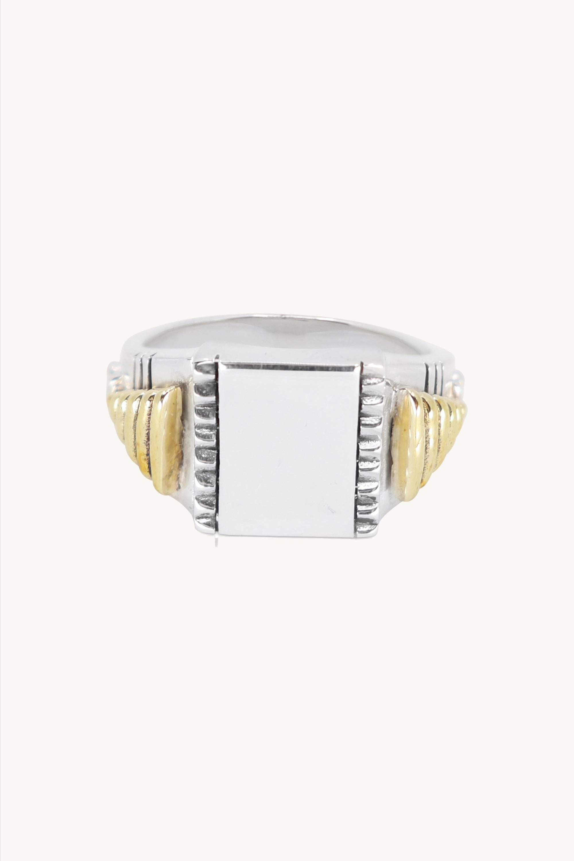 The Rect Ring 1 - Premium Stainless Steel Rectangular Ring for Men & Women | Perfect for Stacking, Layering & Everyday Wear