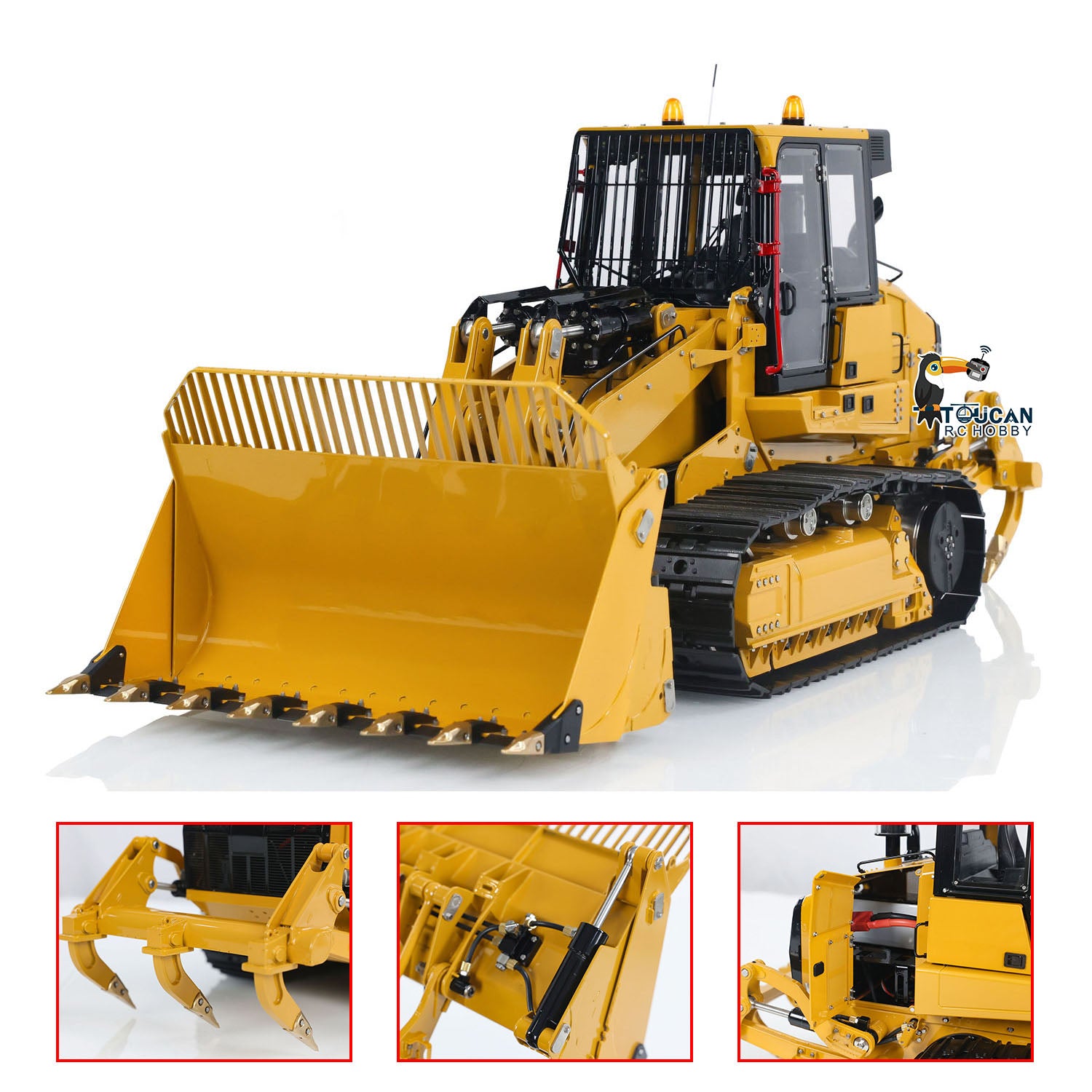 1/14 LESU 973K RC Hydraulic Loader - Upgraded Version Tracked Car Model Kit, PNP RTR Simulation Vehicle (626.7x228x266mm) - DIY Construction Toy for Adults & Kids, Perfect for Outdoor Play and Collectors