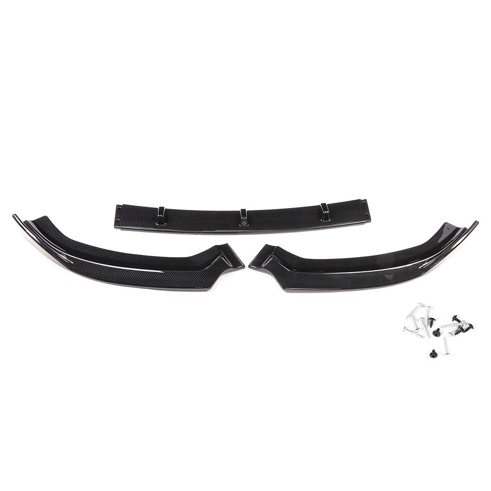 Audi A3 S-Line 8V (2017-2018) Carbon Fiber Front Bumper Lip Spoiler - Qii lu S3 Style Front Bumper Lip for Enhanced Aerodynamics & Sporty Look - Perfect for Car Enthusiasts & Performance Upgrades