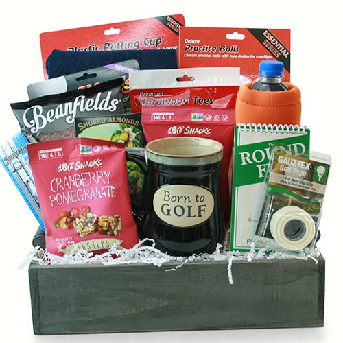 Premium Golf Gift Basket Set - Unique Golf Gifts for Men & Women - Perfect for Birthday, Retirement & Father's Day - Ideal for Golf Lovers & Country Club Members