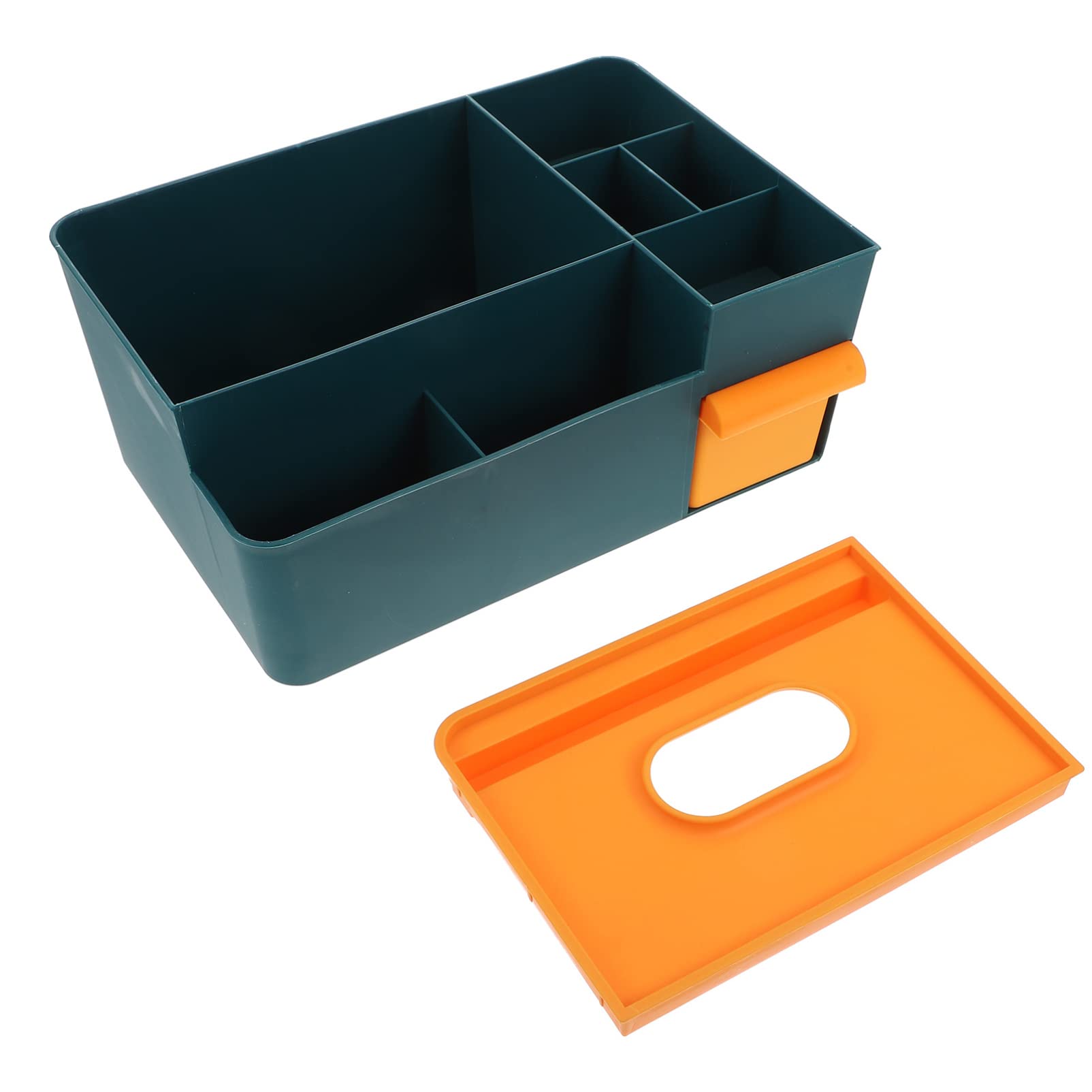 ARTIBETTER 1-Pack Lipstick Holder & Multifunctional Desktop Organizer - PP Material Tissue Box, Cosmetic Storage, Office Stationery Organizer for Desk, Home, and Office Use