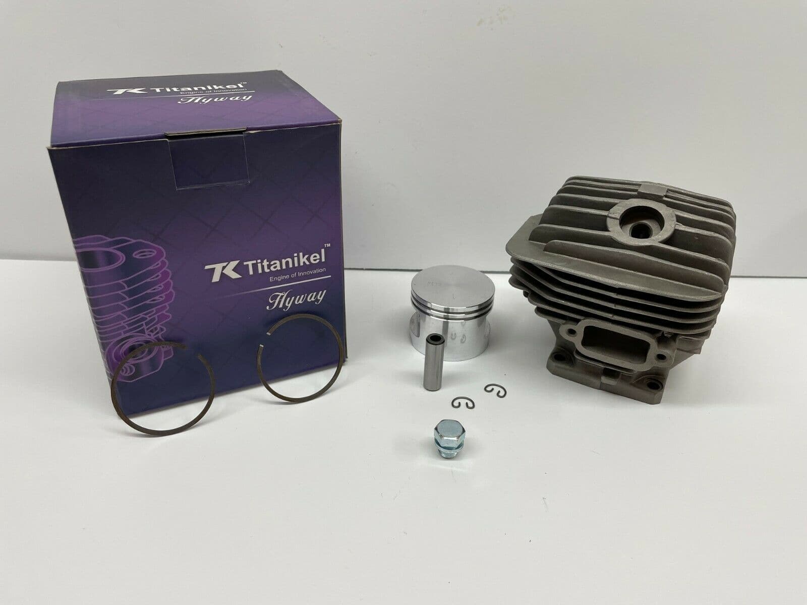 Hyway Titanikel Cylinder Piston Kit for Stihl MS460 046 Chainsaw - 52MM High Performance Replacement Part - Perfect for Forestry, Logging & Professional Woodcutting