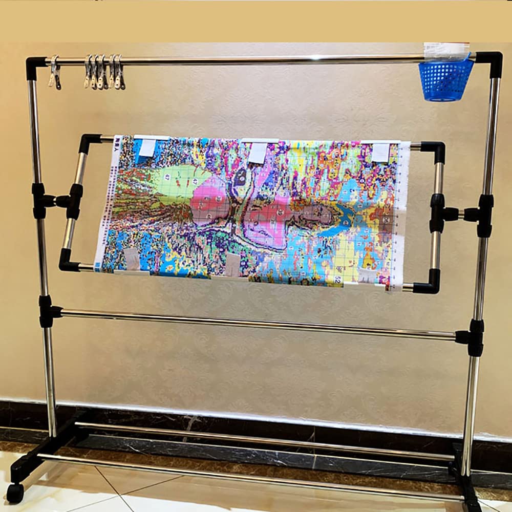 Adjustable Cross Stitch Stand for Embroidery & Sewing - Large Desktop Craft Holder with Secure Clamp for Needlework, DIY Projects, and Home Decor Art (Perfect for Beginners & Professional Crafters)