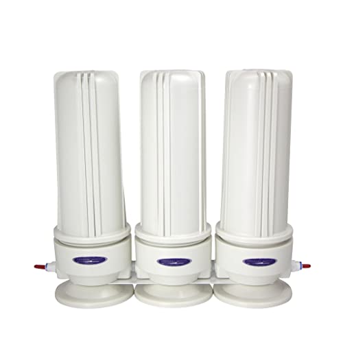 Crystal Quest Triple Inline Water Filter System for Fluoride Removal | Whole House & Drinking Water Purification | Improves Taste & Safety