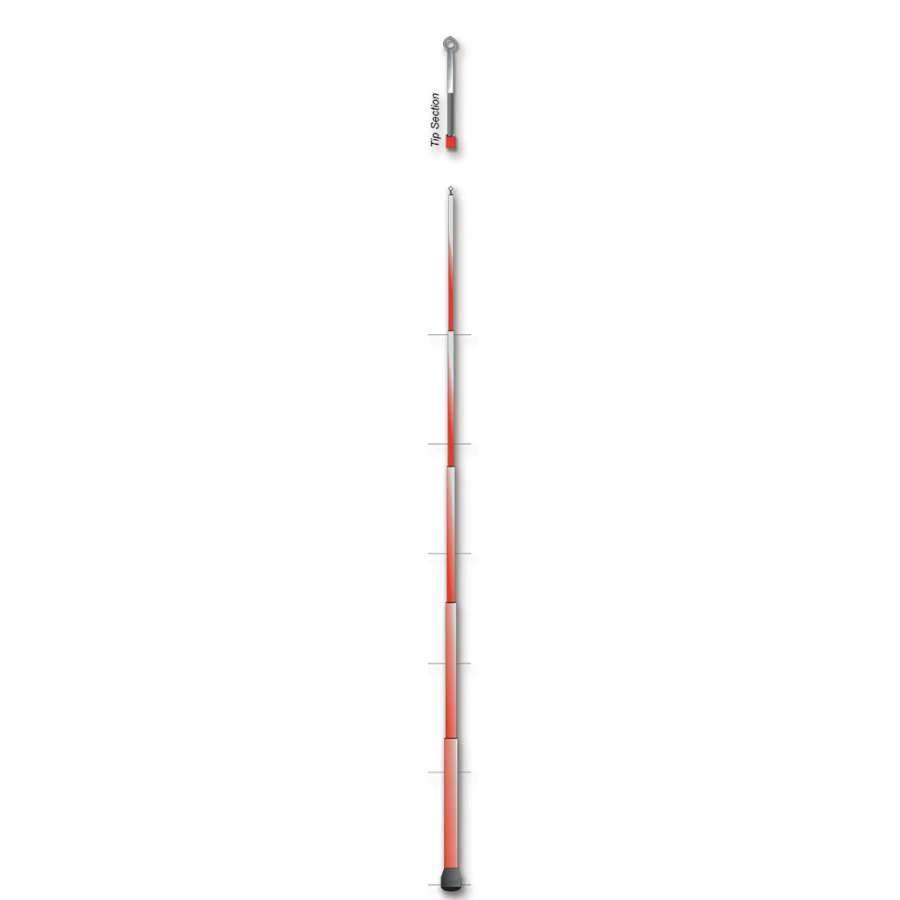16FT Flexible Telescoping Windsock Pole - Adjustable Height for Outdoor, Garden, and Aviation Use - Perfect for Wind Indicators, Decoration, and Weather Monitoring