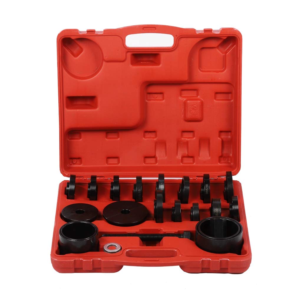 23Pcs Bearing Press Tool Kit - Front Wheel Drive Bearing Removal Adapter Puller Set for Automotive Repair | Perfect for DIY Mechanics & Professional Garage Use