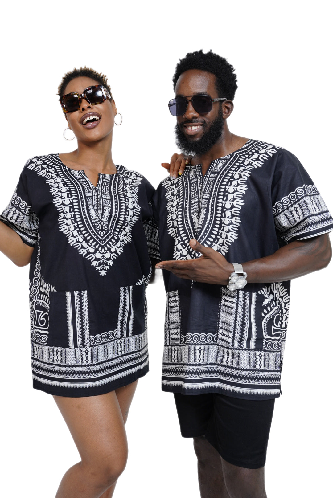 African Print Unisex Dashiki Shirt for Men & Women | Traditional Ankara Cotton Tunic Top | Perfect for Festivals, Concerts, Cruises & Outdoor Events | DP3578