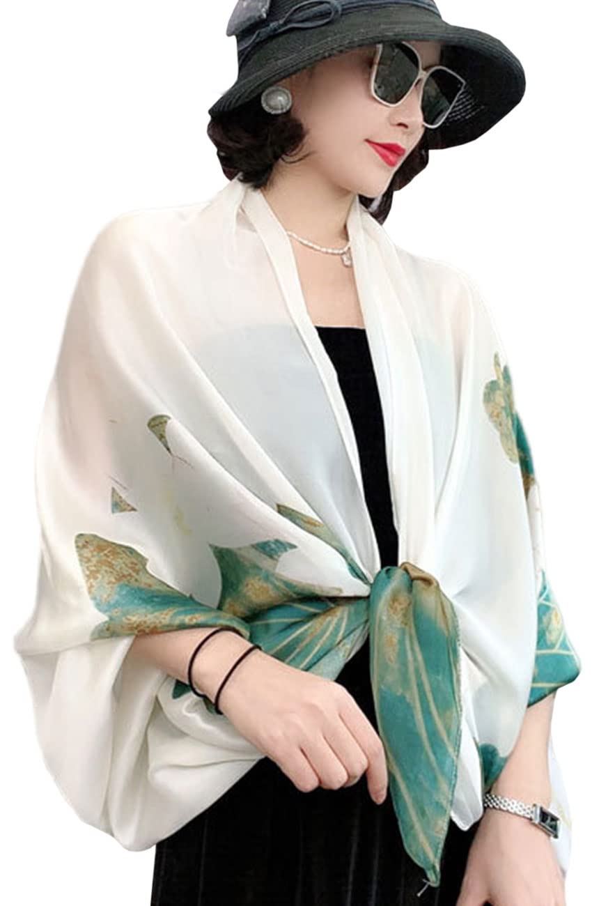 MAIRY Silk Satin Scarf for Women - Lightweight Soft Shawl Wrap - Elegant Fashion Accessory Gift for Her - Perfect for Parties, Weddings & Everyday Wear
