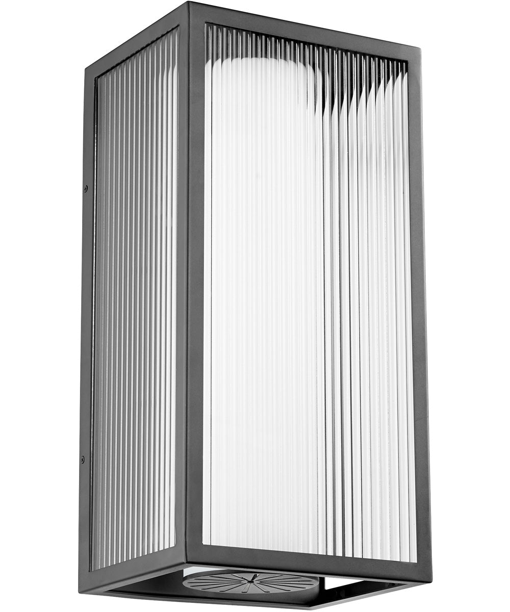 12W Maestro 3-Light LED Wall Mount Light Fixture in Black - Modern Indoor/Outdoor Lighting for Hallway, Porch, and Entryway