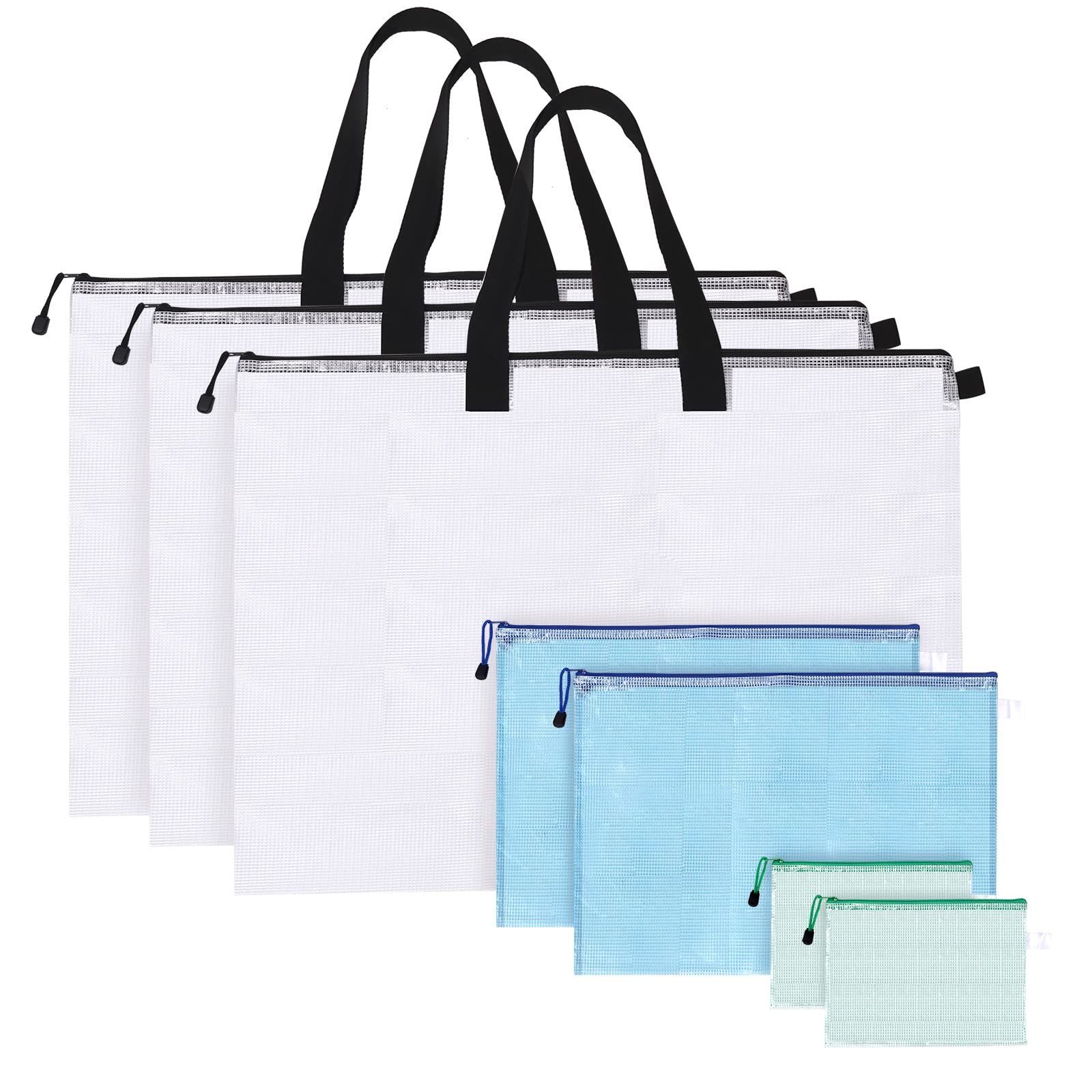 7-Piece Waterproof Art Portfolio Storage Bags Set - 19