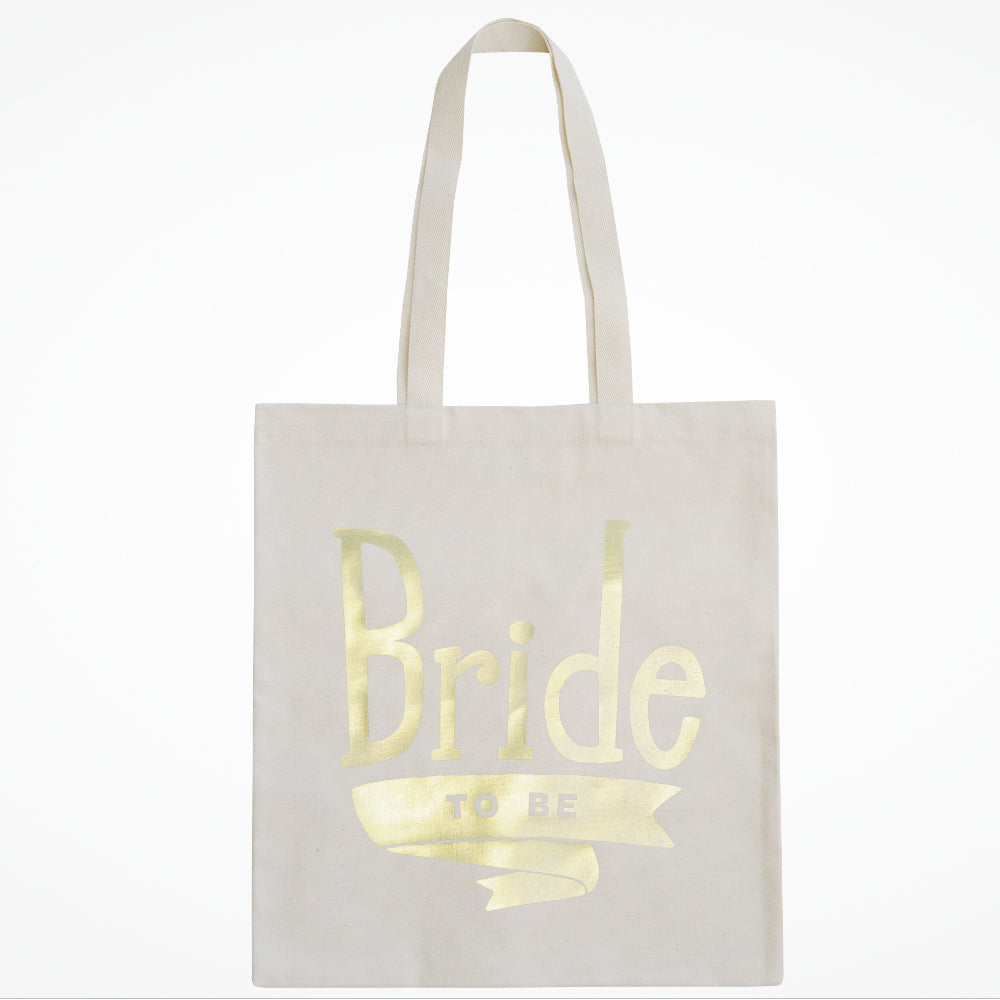 Elegant Gold Bride to Be Tote Bag - Perfect for Bridal Showers, Bachelorette Parties & Wedding Day Essentials