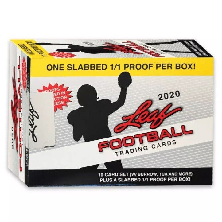 2020 Leaf Football Blaster Box - Collectible Trading Cards for NFL Fans | Perfect for Sports Memorabilia Collections & Fantasy Football Gifts