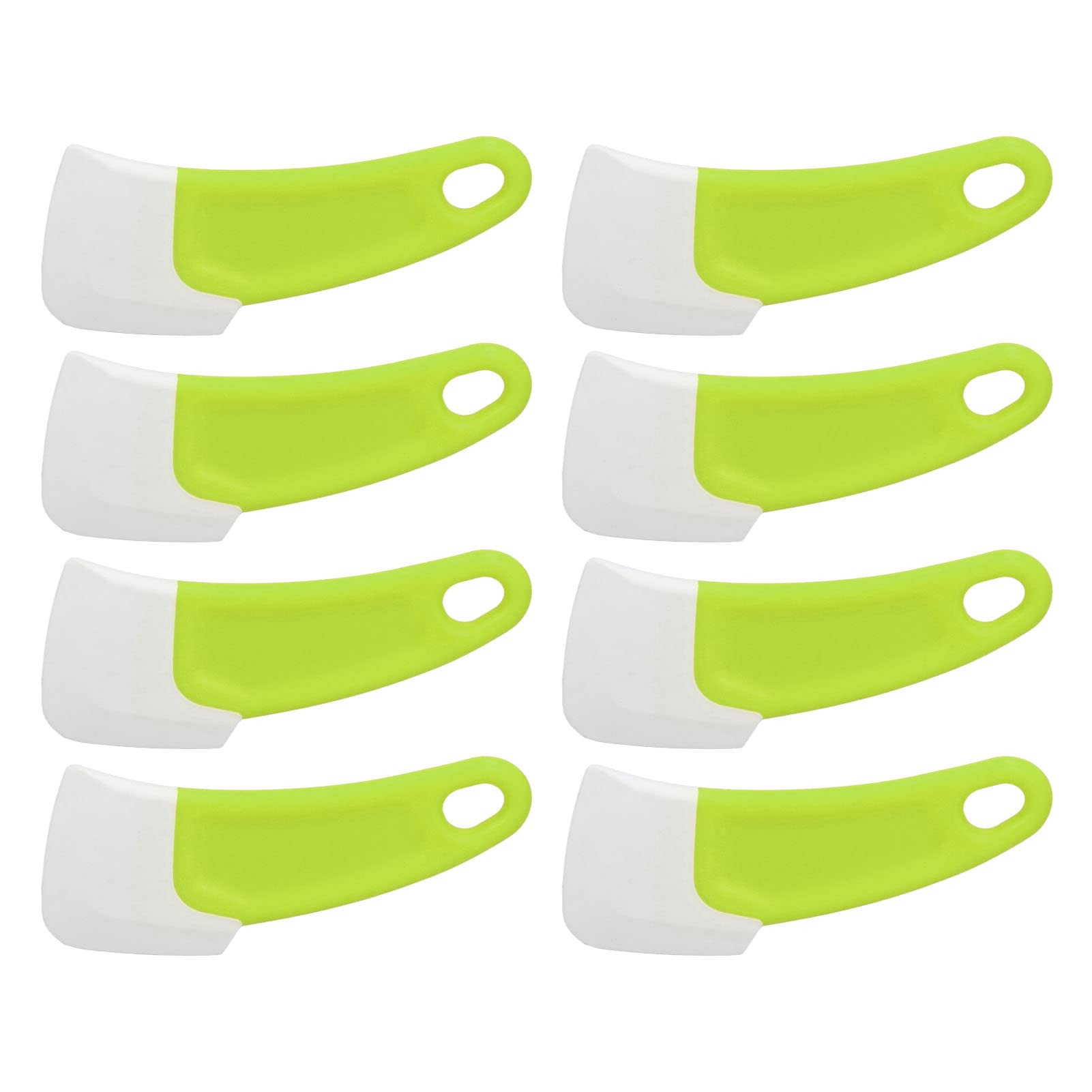 CHICIRIS 10-Piece Silicone Spatula Set - Flexible Cake Spatula with Hook Hole Design & PP Handle - Non-Slip Kitchen Utensils for Baking, Cooking, Pasta & Cake Decorating (Green) - Perfect for Home Bakers & Professional Chefs