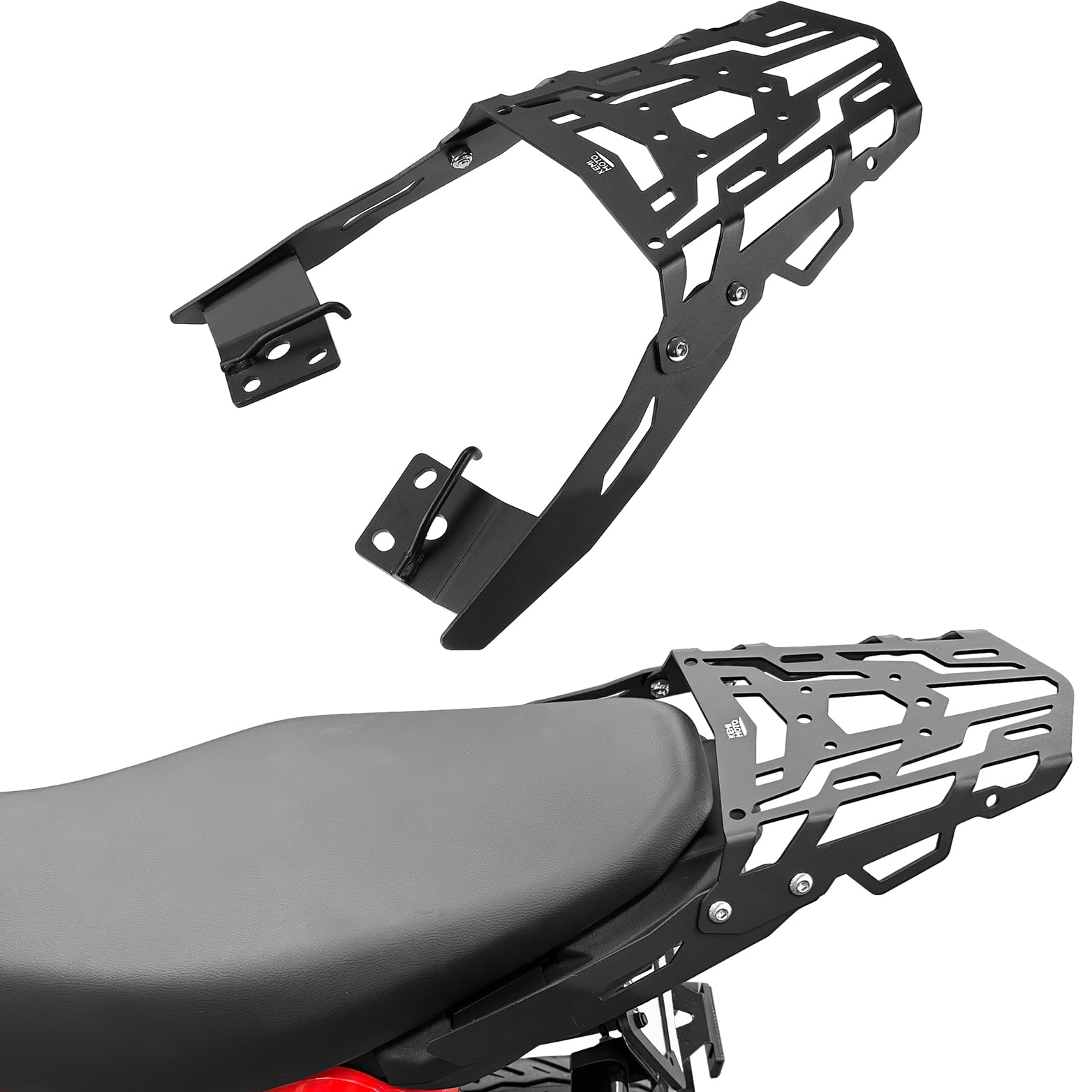 KEMIMOTO Motorcycle Navigation Luggage Rack - Heavy Duty Tail Storage Carrier for Adventure Touring & Commuting | Perfect for Harley, Honda, Yamaha & More