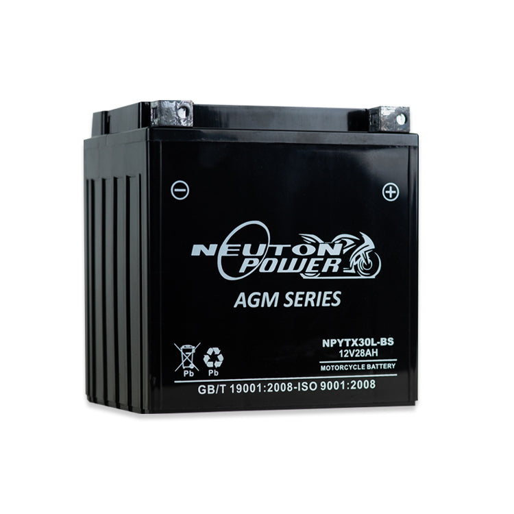 Neuton Power YTX30L BS 12V 28Ah Powersport Battery - High Performance ATV, Motorcycle & Jet Ski Battery - Perfect for Off-Road Adventures & Marine Applications