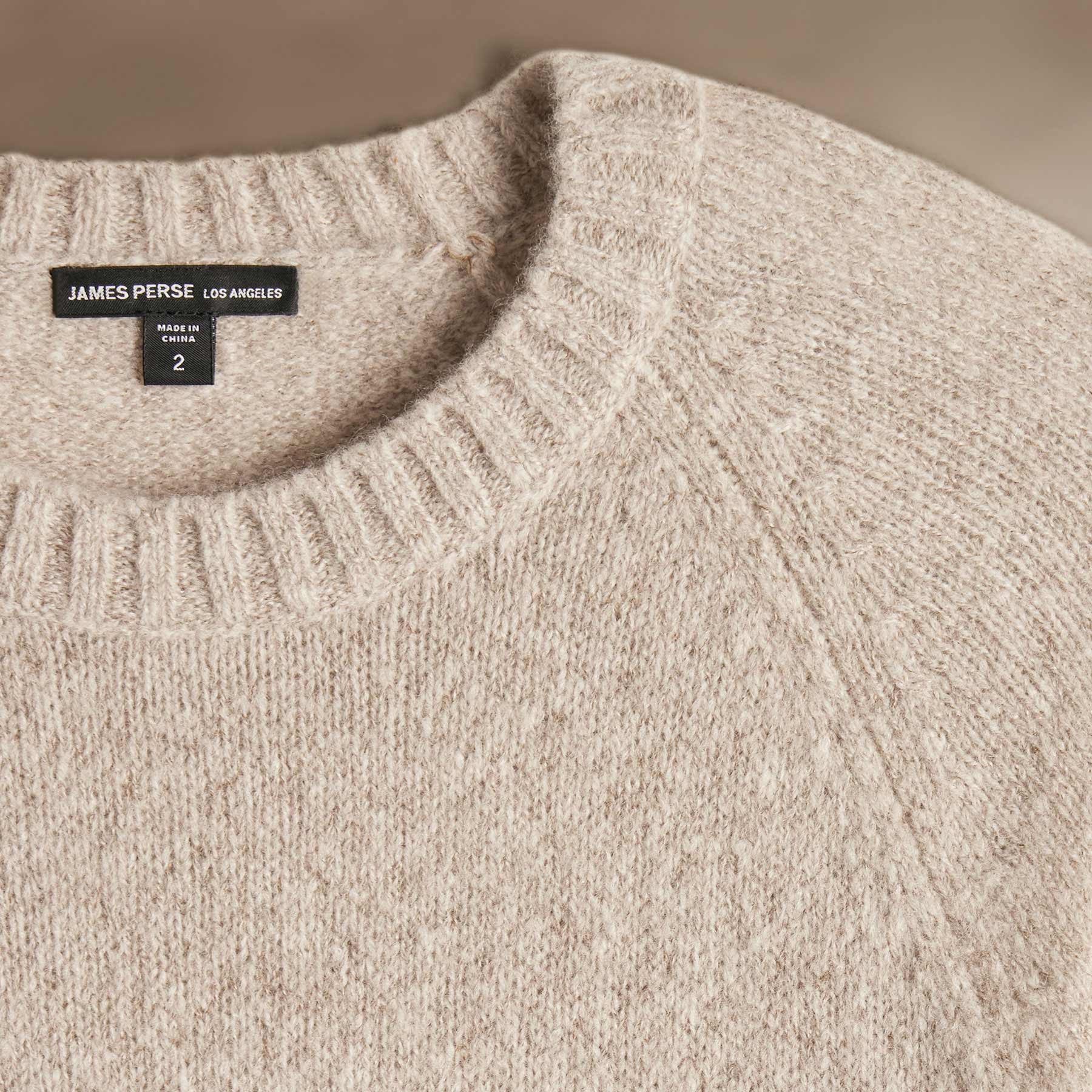 Soft Lightweight Textured Cashmere Crew Neck Sweater for Women - Hazel Brown | Cozy Winter Layering & Casual Office Wear