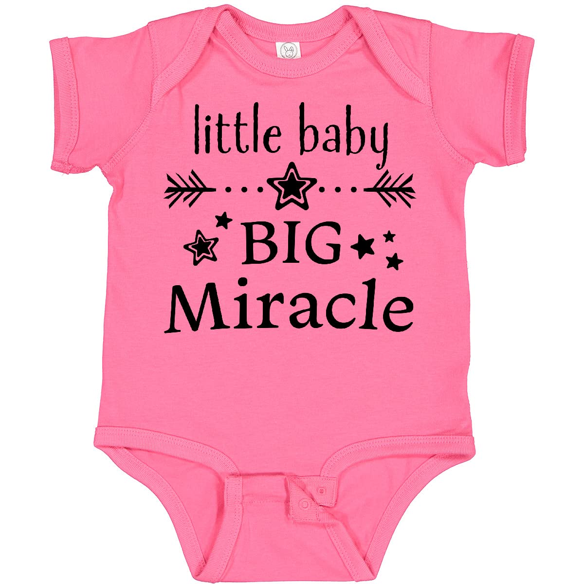 Inktastic Little Baby, Big Miracle Baby Bodysuit - Soft Cotton Infant Onesie for Newborns & Toddlers - Perfect for Baby Showers, First Photos & Everyday Wear