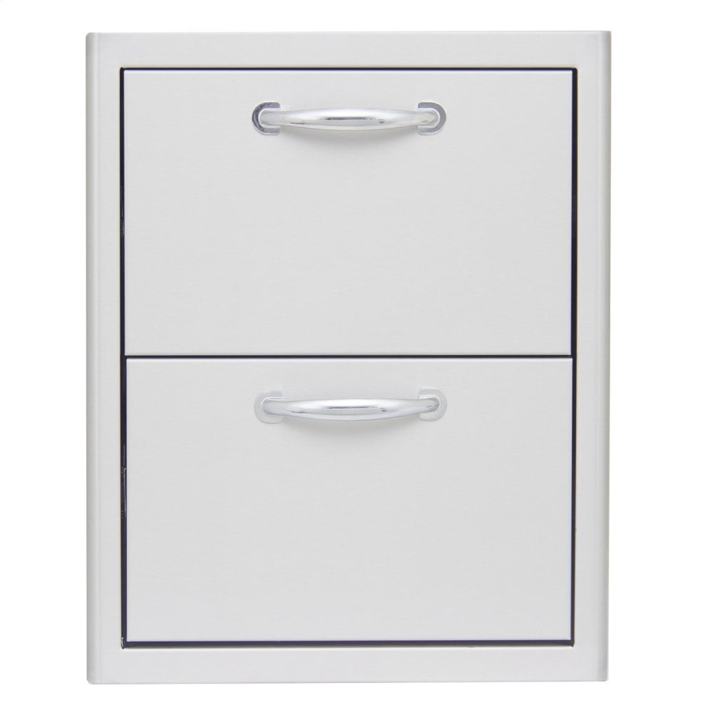 Blaze BLZDRW2R 16-Inch Double Access Drawer for Grills – Heavy-Duty Stainless Steel Storage Solution for BBQ Tools & Accessories – Perfect for Outdoor Cooking, Backyard Parties & Camping Trips