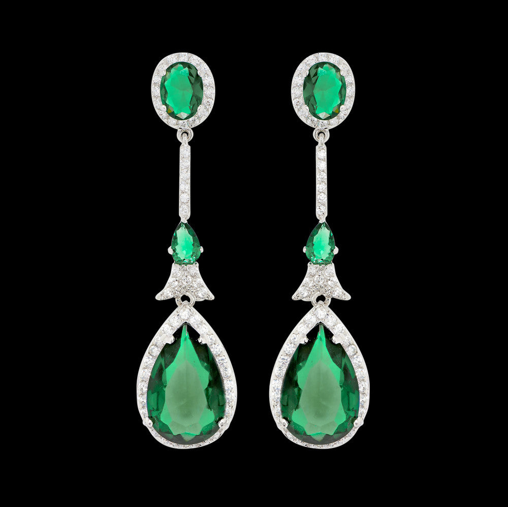 Elegant Bridal Earrings by Stephanie Browne - Alexandra Collection | Perfect for Weddings, Prom & Special Occasions