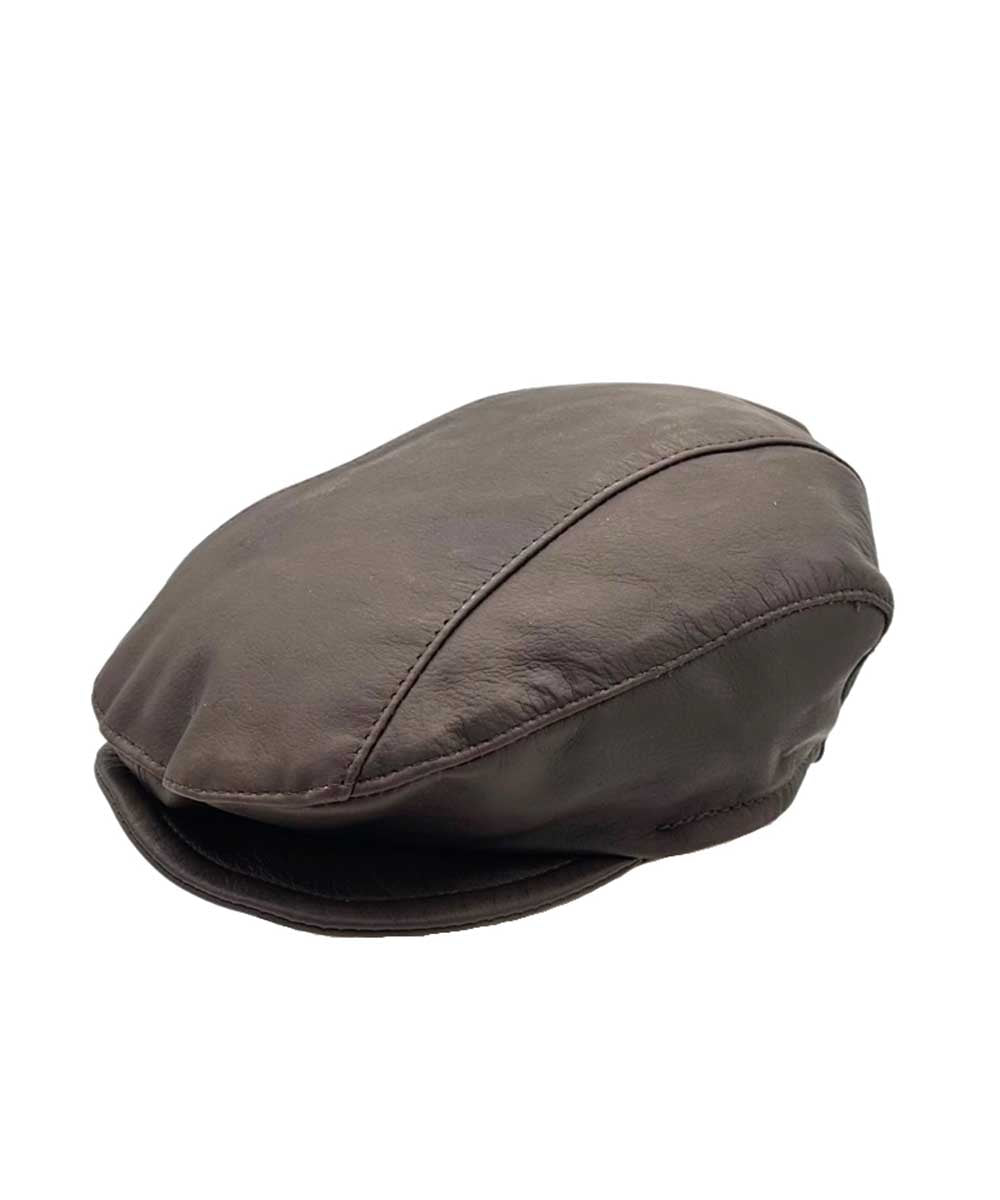 Jacaru Genuine Roo Leather Driver Cap for Men - Classic Australian Outback Style Hat for Driving, Outdoor Adventures & Casual Wear