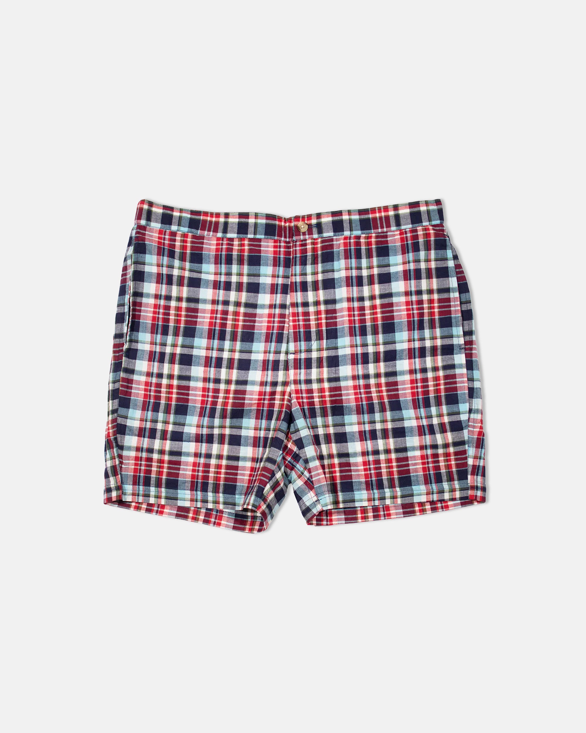 **Men's Madras Plaid Swim Trunks - Quick Dry, Comfortable Board Shorts for Beach, Pool & Summer Vacations**
