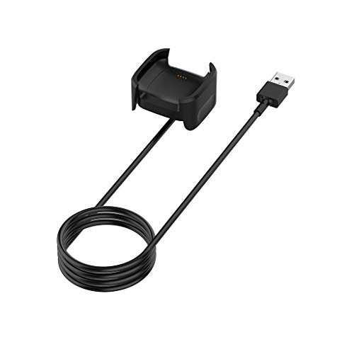 Fast Charging Dock Stand for Fitbit Versa 2 Smart Watch - USB Charger Cable & Cradle | Perfect for Home, Office & Travel Use