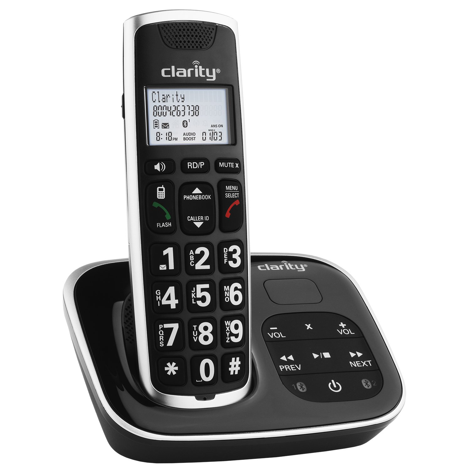 Clarity 59914.001 BT914 Cordless Amplified Telephone for Severe Hearing Loss - Ideal for Seniors & Hard of Hearing at Home or Office