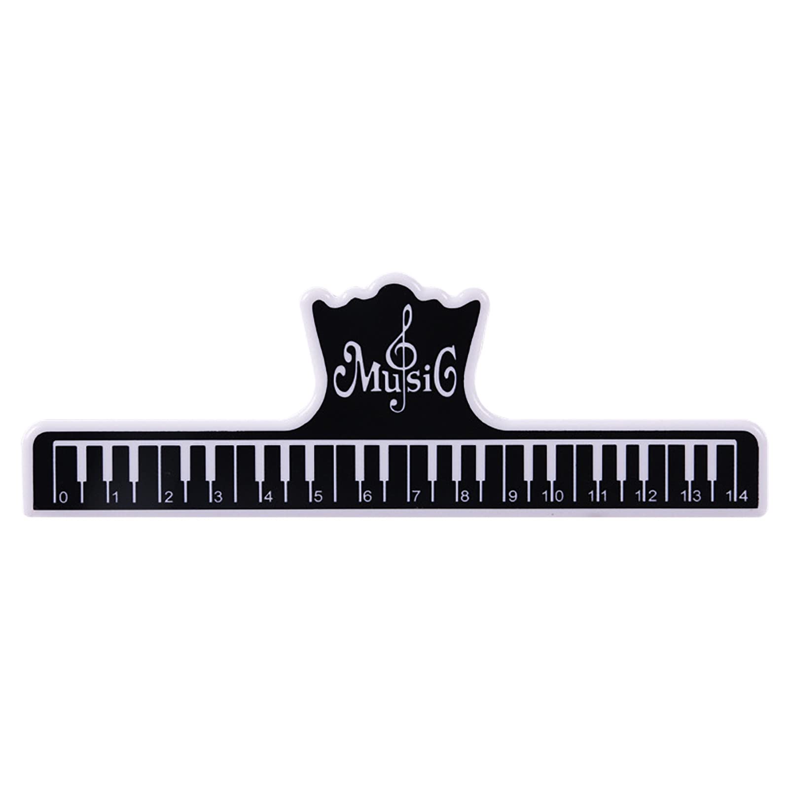 Amikadom Music Page Holder - Plastic Sheet Music Clips for Guitar, Violin & Piano - Black Book Page Clamps for Musicians | Perfect for Live Performances, Practice Sessions & Music Lessons