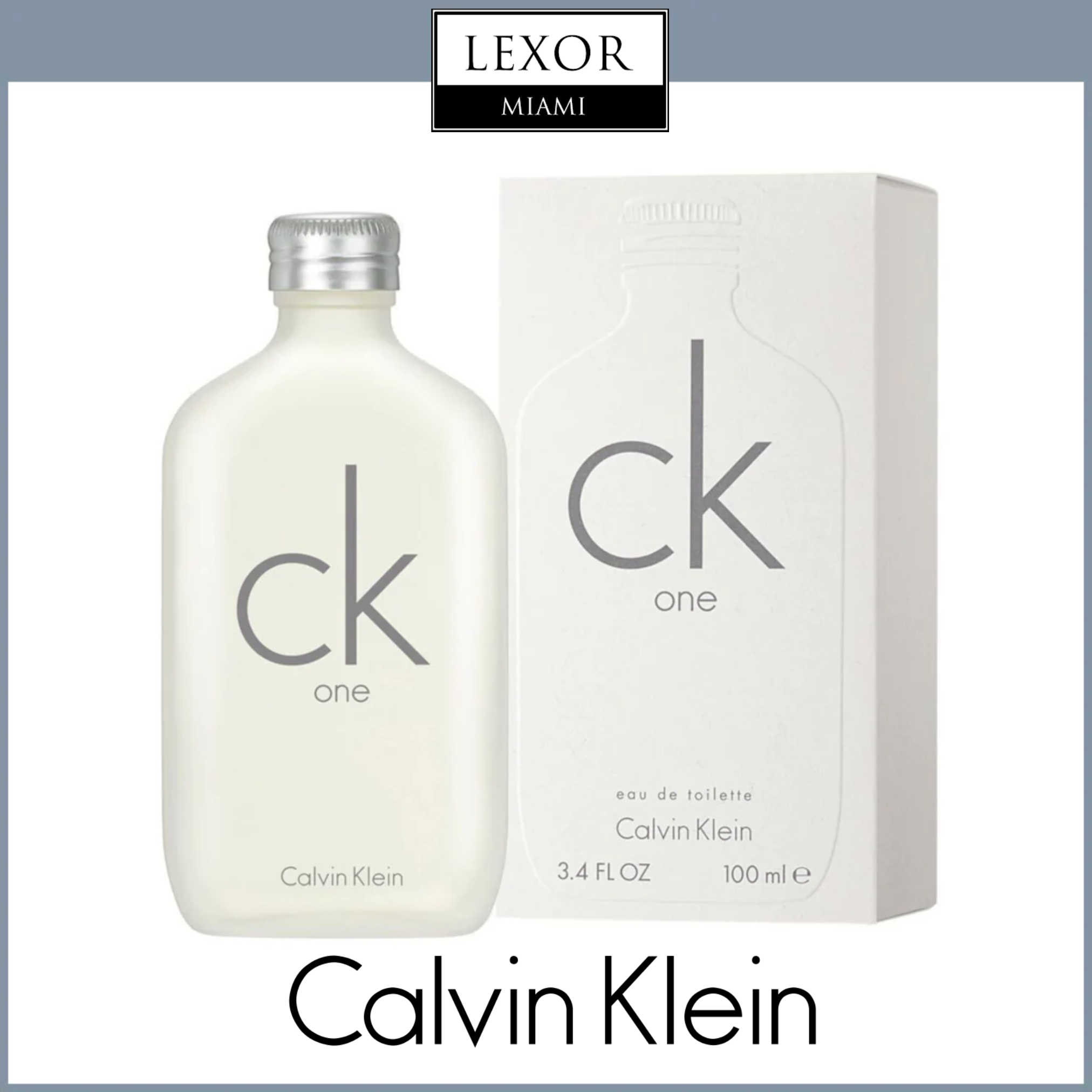 Calvin Klein CK ONE 3.4 oz Eau de Toilette Spray for Men - Fresh Citrus Scent, Long-Lasting Fragrance | Perfect for Daily Wear, Office & Special Occasions