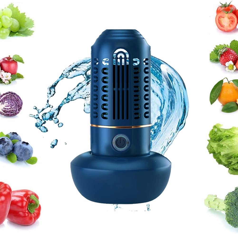 Portable USB Rechargeable Fruit and Vegetable Cleaner Machine - Household Food Purifier for Fresh Produce | Perfect for Kitchen, Camping & Travel Use