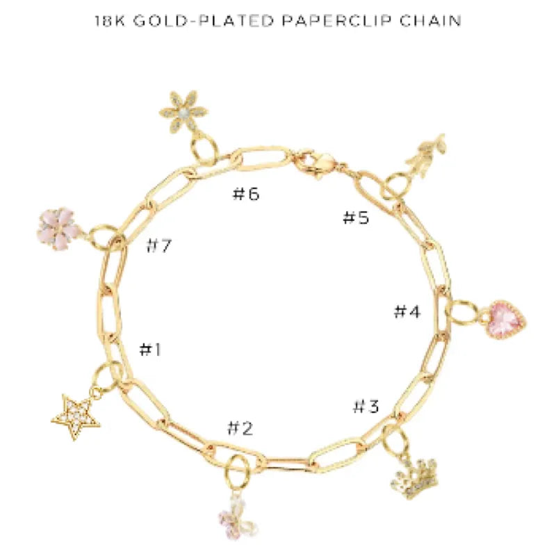 Charm Bracelet with Assorted Charms - Elegant Adjustable Jewelry for Women & Girls - Perfect Gift for Birthday, Anniversary & Special Occasions