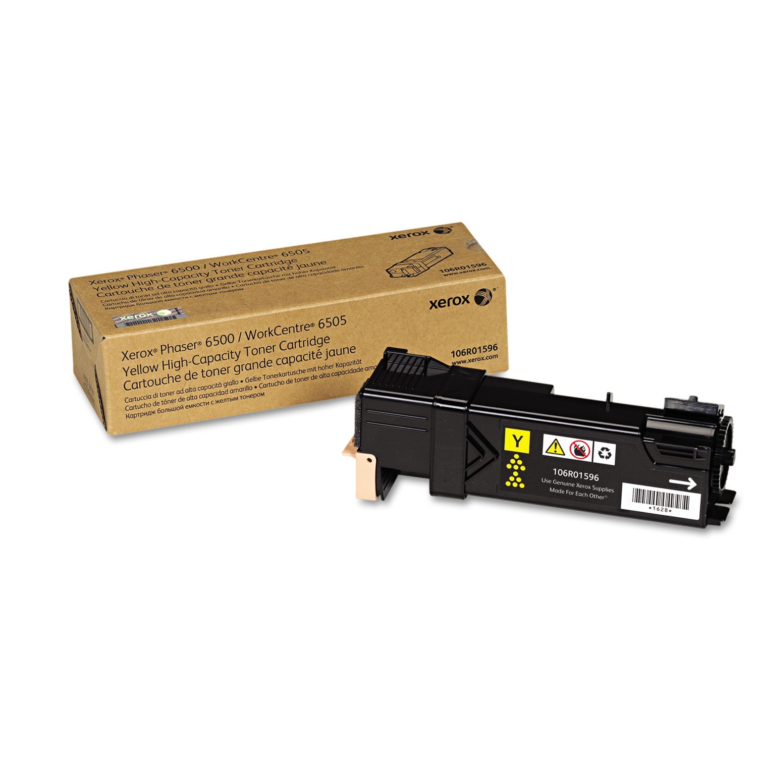 106R01596 High Yield Yellow Toner Cartridge - 2500 Page Yield | Compatible with [Printer Models] | Ideal for Home & Office Printing