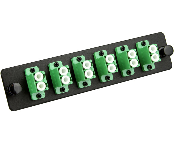 12 Port LC/APC Single Mode Fiber Adapter Panel - Duplex for High-Speed Data Center & Telecom Networks
