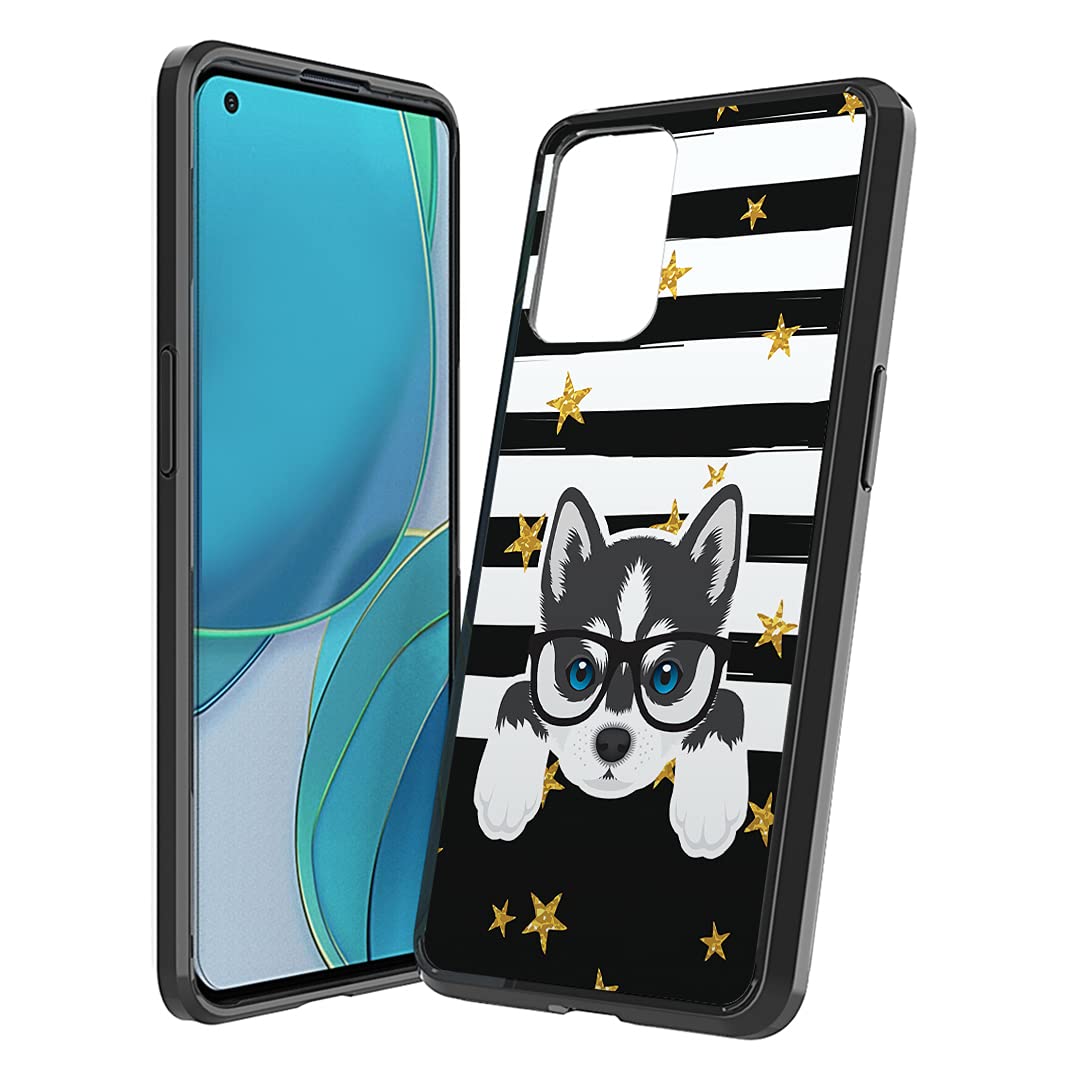 OnePlus 9 5G Case - Slim Soft Grip Cover with Cute Husky Design for Men & Women | AT&T Verizon T-Mobile