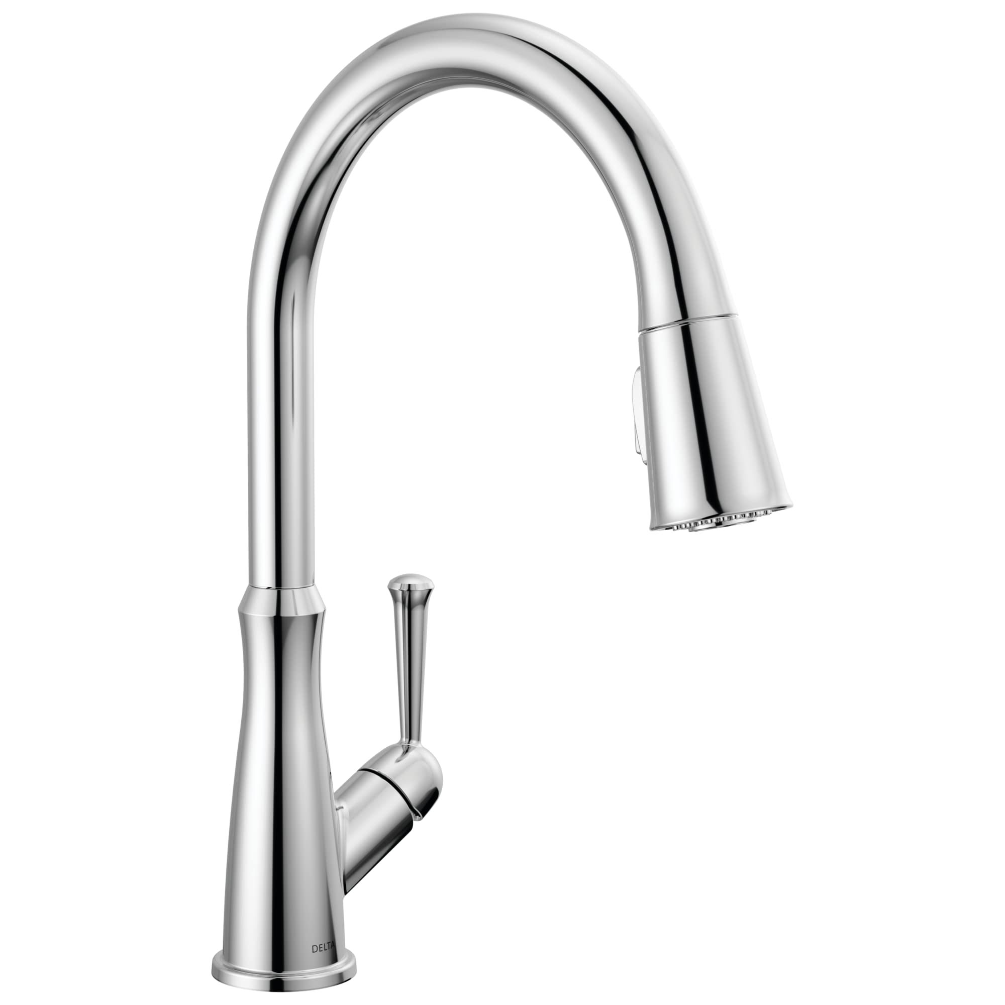 Delta Faucet Westville Pull-Down Kitchen Faucet in Chrome - 9110-DST | Magnetic Docking Spray Head, High-Arc Design for Easy Cleaning | Perfect for Modern Kitchens, Food Prep & Dish Washing
