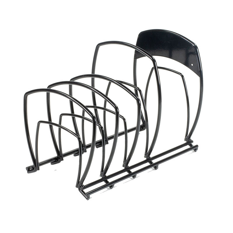 Premium Cookware Organizer - Space-Saving Kitchen Cabinet Storage for Pots, Pans & Lids - Durable Expandable Rack for Clutter-Free Kitchen Organization (Perfect for Small Spaces & RV Kitchens)