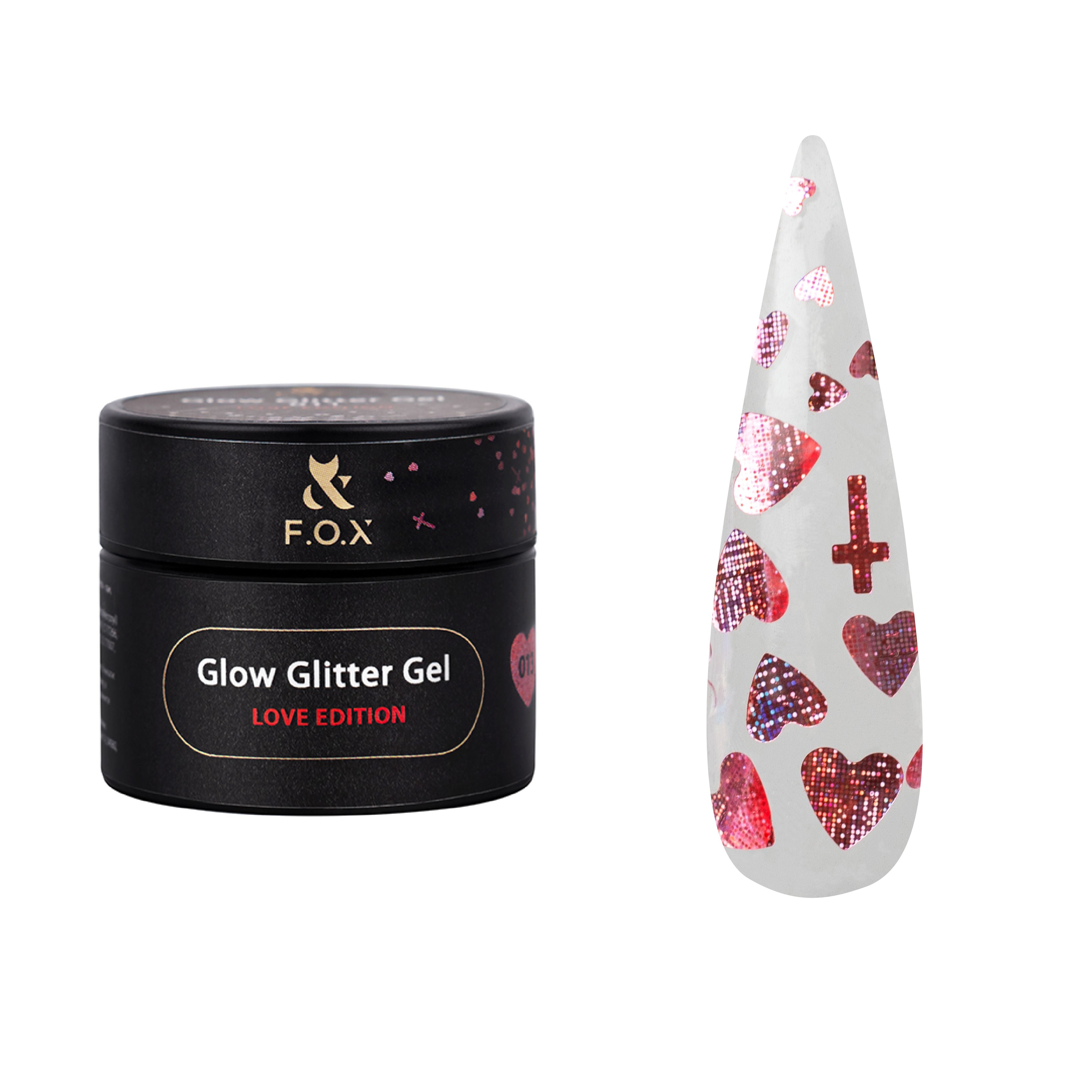 F.O.X Glow Glitter Gel 013 - Shimmering Body & Face Glitter Gel for Parties, Festivals, Cosplay & Makeup - Long Lasting, Non-Toxic, Vegan-Friendly