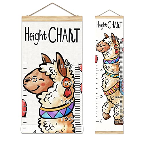 Alpaca Growth Chart for Kids - Cute Wall Hanging Height Ruler & Nursery Decor | Perfect for Baby Rooms, Playrooms & Birthday Gifts