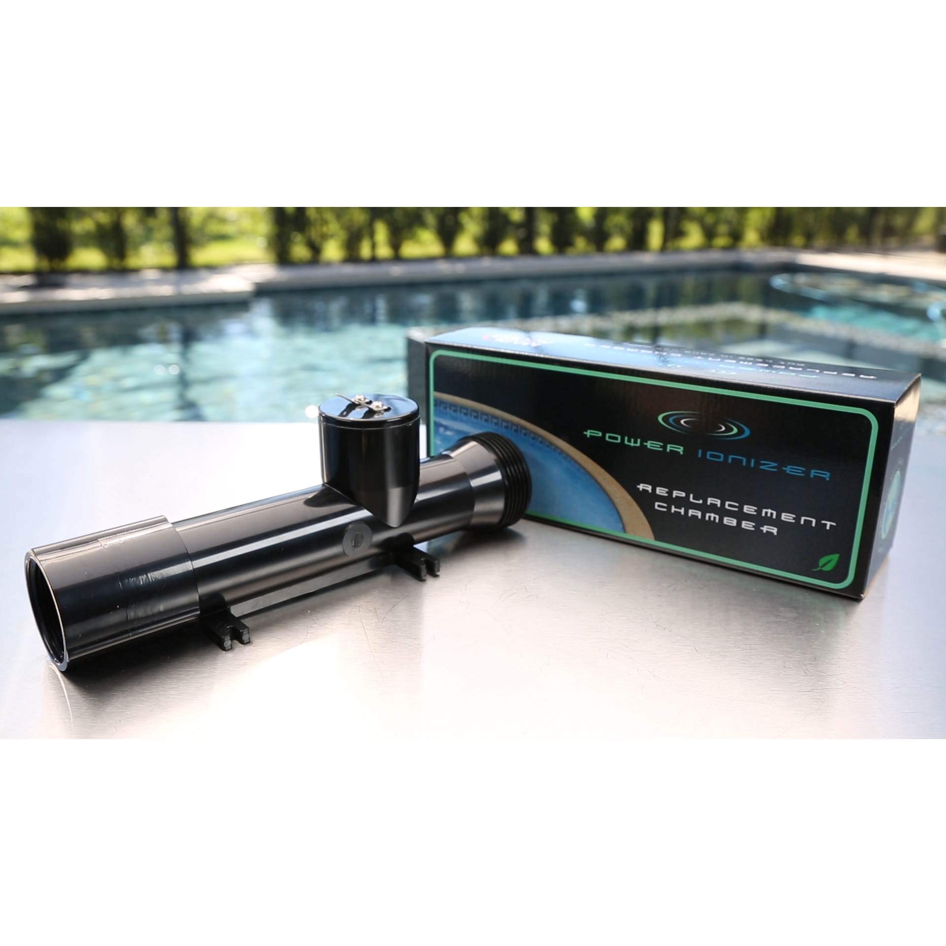4CH4002R Swimming Pool Power Ionizer Replacement Chamber - 2 Pack | Hybrid Pool Water Treatment System for Clean & Safe Swimming | Ideal for Residential & Commercial Pools