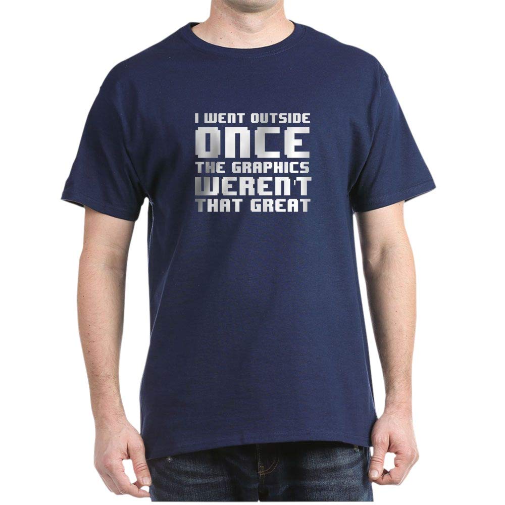 Funny Graphic T-Shirt - 'I Went Outside Once' Slogan Tee for Men & Women | Perfect for Outdoor Adventures, Casual Wear & Gifts