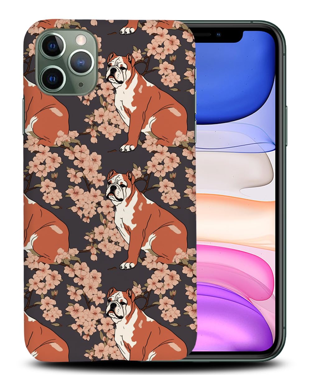 Stylish Bulldog Puppy Dog Pattern Polycarbonate Phone Case for Apple iPhone 11 Pro Max - Durable Protection & Trendy Design for Everyday Use