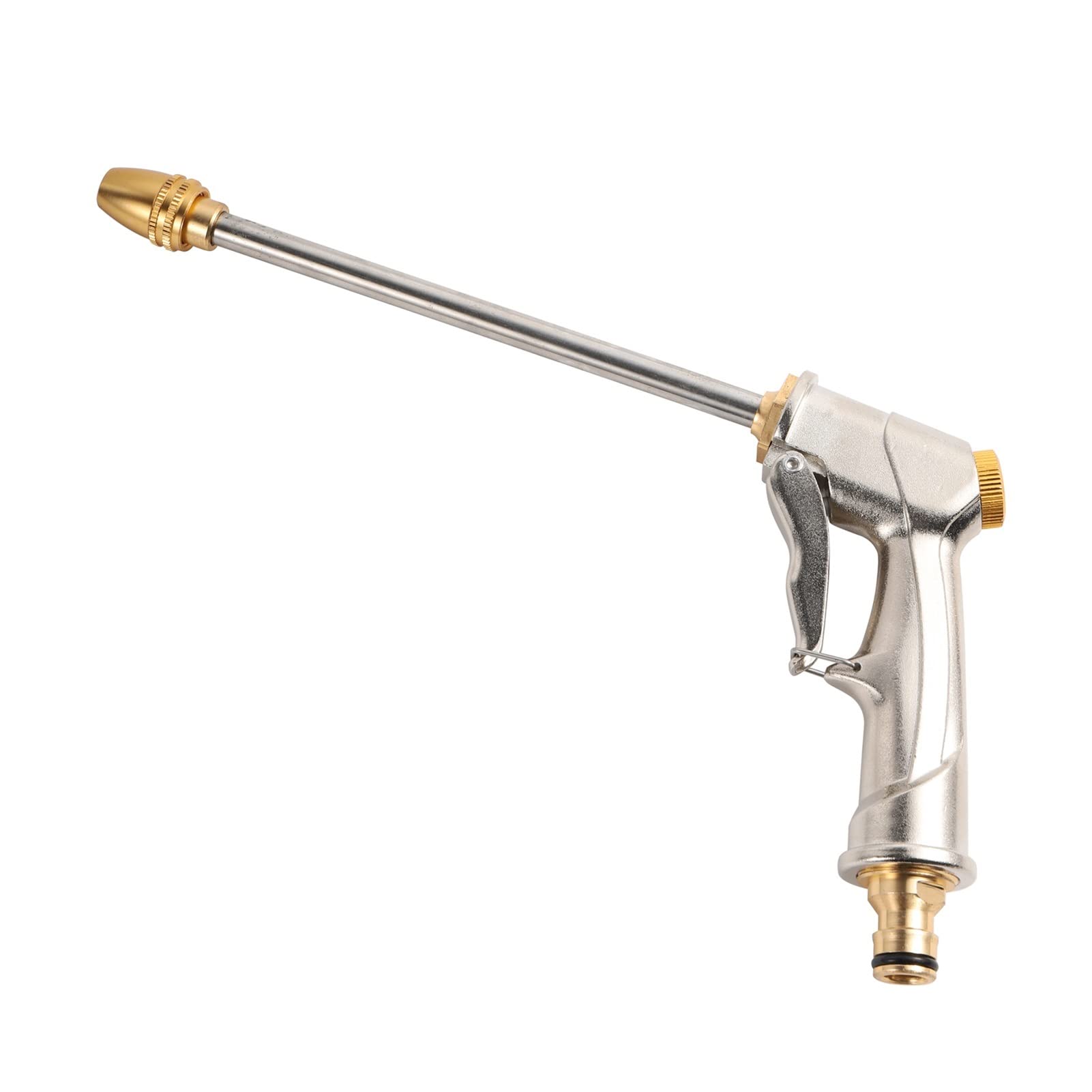 **High Pressure Water Spray Gun - Garden Hose Nozzle for Car Washing, Plant Watering & Foam Cleaning | Durable & Practical Outdoor Cleaning Tool**    *(Use Cases: Perfect for washing cars, watering plants, cleaning patios, and applying foam detergent for deep cleaning.)*