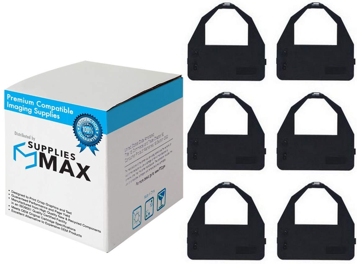 Datasouth AMT Accel 500/635/5350/6310/6350 Compatible Black Printer Ribbons (6-Pack) - Replacement for 844110-002 - Perfect for Office, Retail & Label Printing
